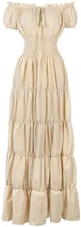 Renaissance Costume Women Medieval Chemise Dress Peasant Tops Irish Under Dress