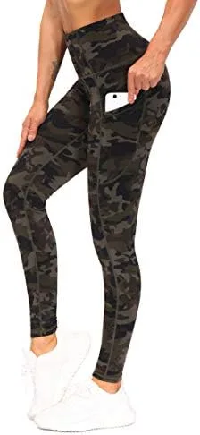 THE GYM PEOPLE Thick High Waist Yoga Pants with Pockets, Tummy Control Workout Running Yoga Leggings for Women