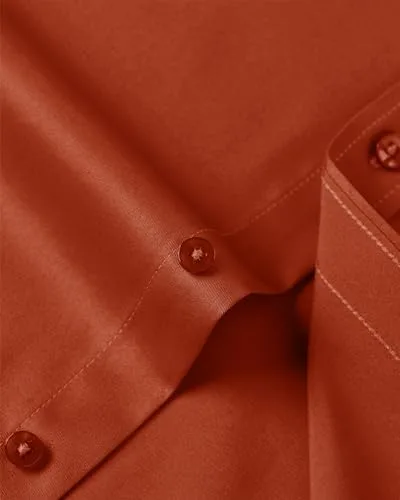 J.VER Men's Dress Shirts Solid Long Sleeve Stretch Wrinkle-Free Formal Shirt Business Casual Button Down Shirts - Image 6