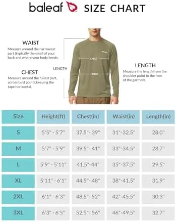 BALEAF Men's Sun Protection Shirts UV SPF UPF 50+ Long Sleeve Rash Guard Fishing Running Quick Dry Lightweight - Image 6