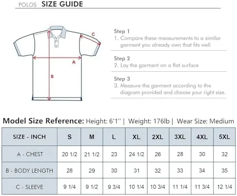 Men's Golf Polo Shirts Short Sleeve Striped Performance Moisture Wicking Dry Fit Golf Shirts for Men - Image 6