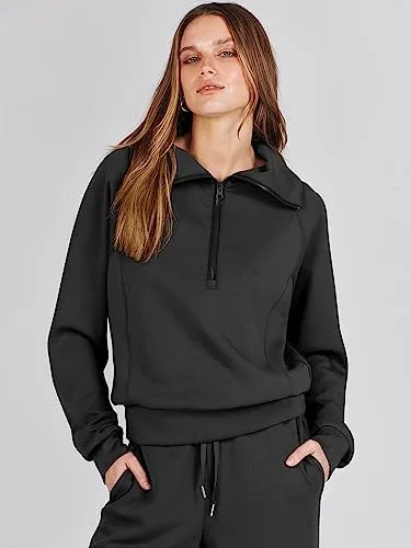 ANRABESS Women 2 Piece Outfits Sweatsuit Oversized Sweatshirt Sweatpants Tracksuit Sweat Lounge Matching Set 2024 Fall Trendy - Image 8