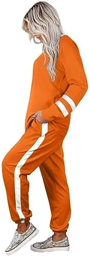 Aloodor Sweatsuit for Women 2 Piece Outfits for Womens Crewneck Sweatshirts Pullover - Image 3