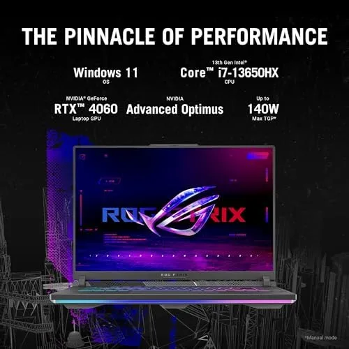 ASUS ROG Strix G16 (2024) Gaming Laptop, 16” 16:10 FHD 165Hz Display, NVIDIA® GeForce RTX™ 4060, Intel Core i7-13650HX, 16GB DDR5, 1TB PCIe Gen4 SSD, Wi-Fi 6E, Windows 11, G614JV-AS74 - Image 2