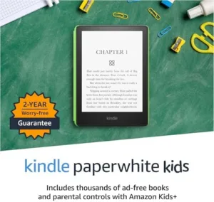 Kindle Paperwhite Kids | Reading time, anywhere. Includes thousands of books and parental controls with Amazon Kids+ - Emerald Forest