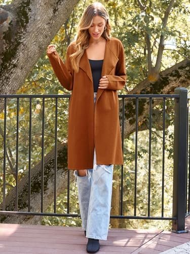 LILLUSORY Women's Long Cardigan Sweaters Oversized Fall Dressy Coatigan Jackets Casual Knit Winter Coats - Image 4