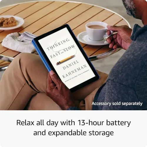 Amazon Fire HD 10 tablet, built for relaxation, 10.1" vibrant Full HD screen, octa-core processor, 3 GB RAM, latest model (2023 release), 32 GB, Ocean - Image 5