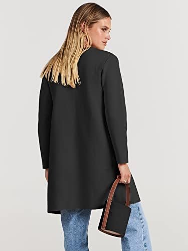 ANRABESS Women's Open Front Knit Lightweight Cardigan Casual Long Coatigan Sweater Lady Jacket Coat 2024 Fall Outerwear - Image 4