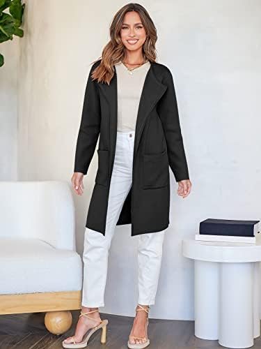 ANRABESS Women's Open Front Knit Lightweight Cardigan Casual Long Coatigan Sweater Lady Jacket Coat 2024 Fall Outerwear - Image 8