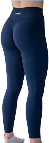 AUROLA Workout Leggings for Women Seamless Scrunch Tights Tummy Control Gym Fitness Girl Sport Active Yoga Pants - Image 9