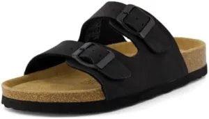 CUSHIONAIRE Women's Lane Cork Footbed Sandal With +Comfort