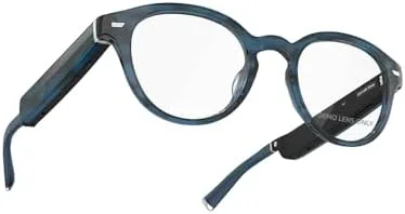 Amazon Echo Frames (3rd Gen) + Echo Pop | Smart glasses with Alexa | Round frames in Blue Tortoise with prescription ready lenses - Image 7