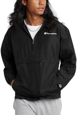 Champion Men's Jacket, Stadium Packable Wind and Water Resistant Jacket (Reg. Or Big & Tall)