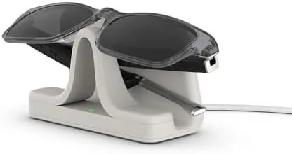 Amazon Echo Frames (3rd Gen) | Smart glasses with Alexa | Modern Rectangle frames in Charcoal Gray with polarized sunglass lenses - Image 3