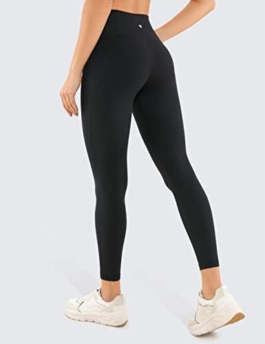 CRZ YOGA Womens Butterluxe Workout Leggings 25 Inches - High Waisted Gym Yoga Pants with Pockets Buttery Soft - Image 2