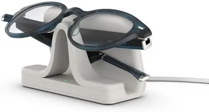 Amazon Echo Frames (3rd Gen) + Echo Pop | Smart glasses with Alexa | Round frames in Blue Tortoise with prescription ready lenses - Image 3