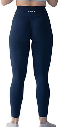 AUROLA Workout Leggings for Women Seamless Scrunch Tights Tummy Control Gym Fitness Girl Sport Active Yoga Pants - Image 2