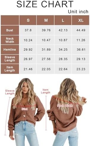 PRETTYGARDEN Women's Chunky Knit Open Front Sweater Long Sleeve Button Loose Short Cardigan Outerwear Coats - Image 6
