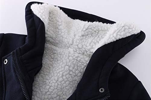 JiangWu Womens Fashion Horn Button Fleece Thicken Coat with Hood Winter Warm Jacket - Image 3