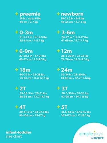 Simple Joys by Carter's Boys and Toddlers' 4-Piece Pajama Set (Cotton Top & Fleece Bottom) - Image 5