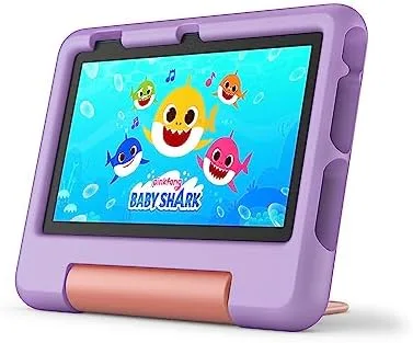 Amazon Fire 7 Kids tablet (newest model) ages 3-7. Top-selling 7" kids tablet on Amazon | ad-free content with parental controls included, 10-hr battery, 32 GB, Purple - Image 2