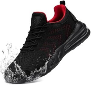 LARNMERN Mens Non Slip Work Shoes Slip On Water Resistant Walking Sneakers Zapatos Trabajo Waterproof Food Service Chef Kitchen