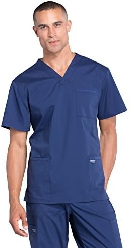 Cherokee Scrubs for Men Workwear Professionals V-Neck Four-Pocket Scrub Top WW695