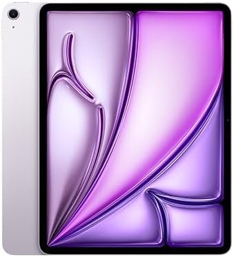 Apple iPad Air 13-inch (M2): Built for Apple Intelligence, Liquid Retina Display, 128GB, 12MP Front/Back Camera, Wi-Fi 6E, Touch ID, All-Day Battery Life — Purple