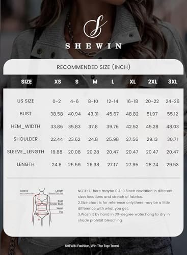 SHEWIN Womens Sweatshirt Casual Long Sleeve Lightweight Sweatshirts Button Loose Pullover Tops - Image 5