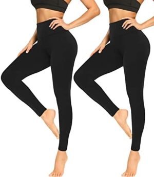 Soft Leggings for Women - High Waisted Tummy Control No See Through Workout Yoga Pants