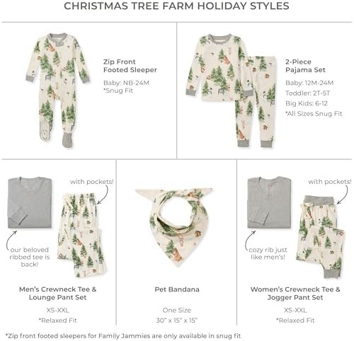 Burt's Bees Baby Halloween & Christmas Pajamas - Family Matching Organic Cotton PJs for Toddlers, Kids, and Adults - Image 2