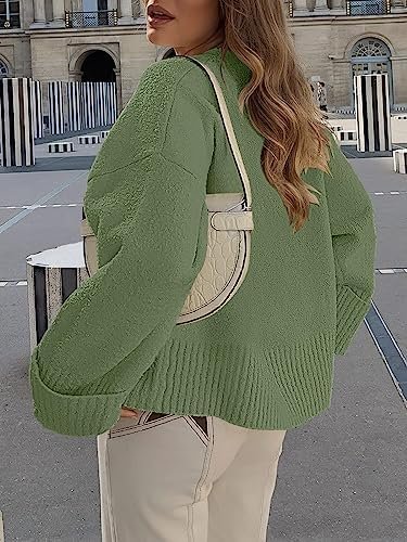 ANRABESS Women's Oversized Crewneck Long Sleeve Fuzzy Knit Casual Chunky Warm 2024 Fall Pullover Sweaters Top Trendy Outfits - Image 8