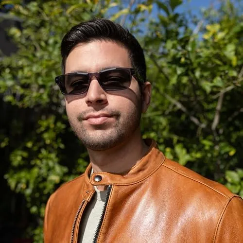 Amazon Echo Frames (3rd Gen) | Smart glasses with Alexa | Modern Rectangle frames in Charcoal Gray with polarized sunglass lenses - Image 4