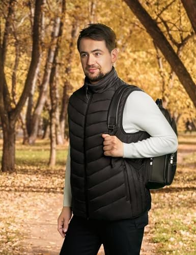 Heated Vest for Men, Heated Jacket for Men, 3 Heating Levels 6 Heating Zones (Battery Pack Not Included) - Image 5
