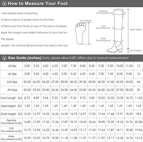 DREAM PAIRS Women's Knee High Boots Wide Calf Low Heel Riding Boots Fall Tall Boots for Women - Image 7