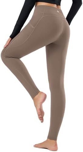 BALEAF Women's Fleece Lined Leggings Thermal Warm Winter Tights High Waisted Yoga Pants Cold Weather with Pockets - Image 2