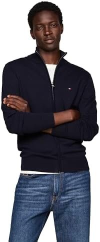 Tommy Hilfiger Men's Lightweight Full Zip Up Sweater
