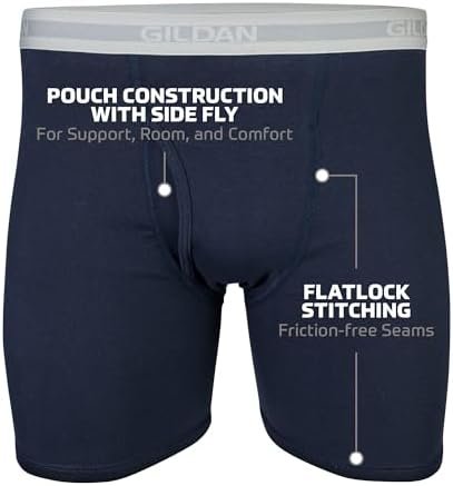 Gildan Mens Underwear Boxer Briefs, Multipack - Image 3