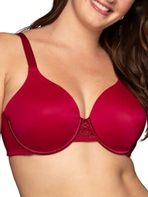 Vanity Fair Women's Full Figure Beauty Back Smoothing Bra, 4 Way Stretch Fabric, Lightly Lined Cups Up to H