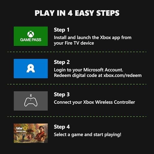 Amazon Fire TV Stick 4K Max, Carbon Black Core Wireless Controller, and 1 Month Game Pass Ultimate Bundle - Image 3