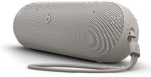 Beats Pill x Kim Kardashian - Wireless Bluetooth Speaker and Portable Charger via USB-C - Up to 24 Hours Battery Life, IP67 Water Resistant, Apple & Android Compatible, Built-in Mic – Light Gray