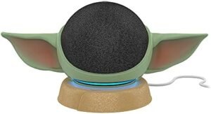 Echo Dot Bundle: Includes Echo Dot (5th Gen, 2022 release) | Charcoal & the Made for Amazon Mandalorian Baby Grogu Stand