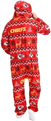 FOCO NFL Team Logo Pajamas One Piece Onsie - Image 2
