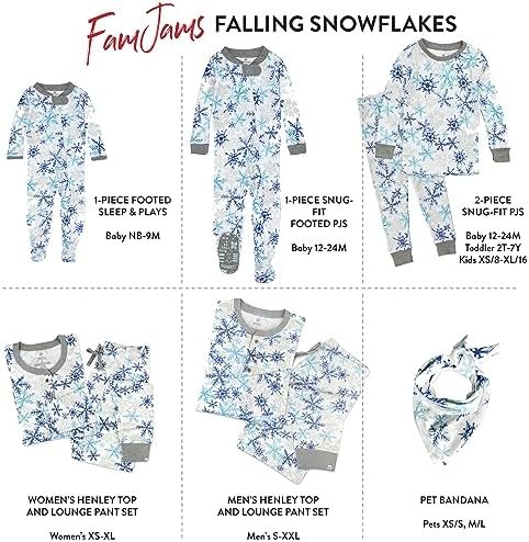 HonestBaby Family Matching Holiday Pajamas Organic Cotton for Men, Women, Kids, Toddlers, Baby Boys, Girls, Unisex Pets - Image 2