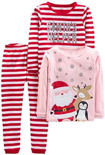 Simple Joys by Carter's Baby 3-Piece Snug-fit Cotton Holiday Pajama Set
