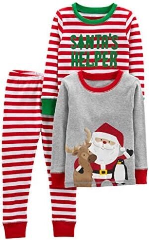 Simple Joys by Carter's Baby 3-Piece Snug-fit Cotton Holiday Pajama Set