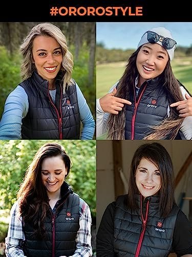 ORORO Women's Lightweight Heated Vest with Battery Pack - Image 6
