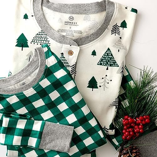 HonestBaby Family Matching Holiday Pajamas Organic Cotton for Men, Women, Kids, Toddlers, Baby Boys, Girls, Unisex Pets - Image 4