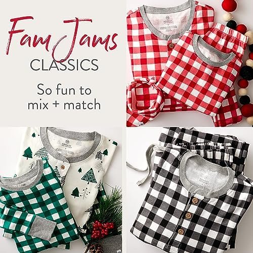HonestBaby Family Matching Holiday Pajamas Organic Cotton for Men, Women, Kids, Toddlers, Baby Boys, Girls, Unisex Pets - Image 7