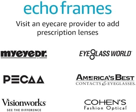 Amazon Echo Frames (3rd Gen) | Smart glasses with Alexa | Square frames in Classic Black with blue light filtering lenses - Image 8